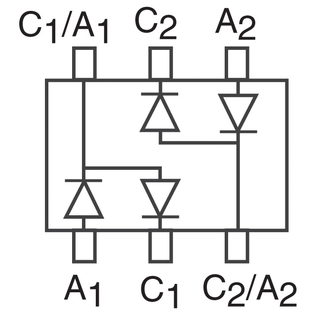BAS70DW-04-7-F Diodes Incorporated  Dioden - Gleichrichter - Arrays